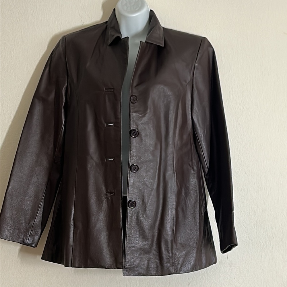 Monte Carlo Chocolate Brown Genuine Leather Jacket
